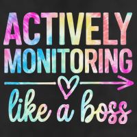 Actively Monitoring Like A Boss State Testing Day Teacher Cool Comfort Performance Bucket Hat