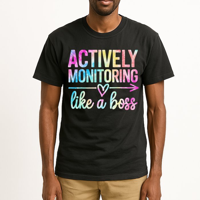 Actively Monitoring Like A Boss State Testing Day Teacher Tall T-Shirt