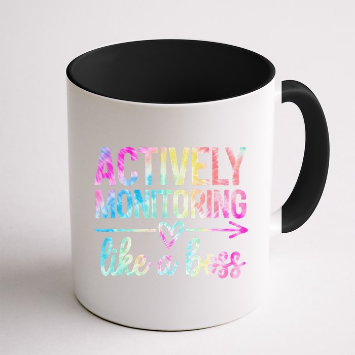Actively Monitoring Like A Boss State Testing Day Teacher Mug