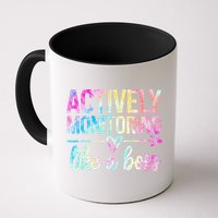 Actively Monitoring Like A Boss State Testing Day Teacher Mug