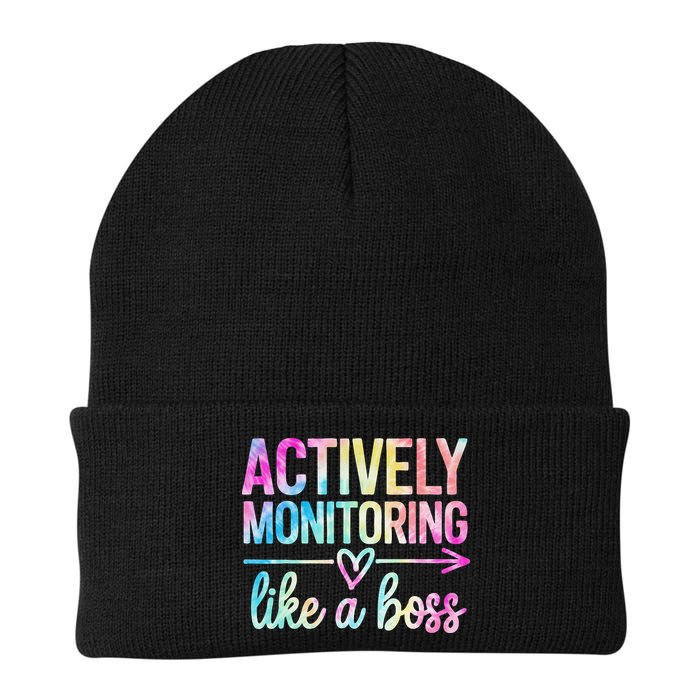 Actively Monitoring Like A Boss State Testing Day Teacher Beanie