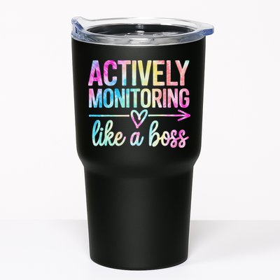 Actively Monitoring Like A Boss State Testing Day Teacher Tumbler