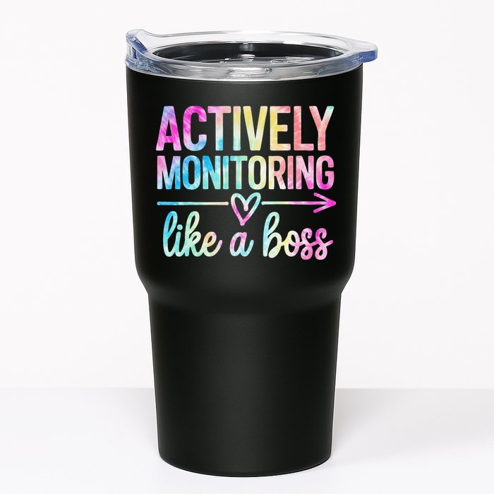 Actively Monitoring Like A Boss State Testing Day Teacher Tumbler