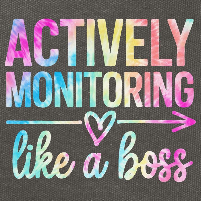 Actively Monitoring Like A Boss State Testing Day Teacher Cotton Canvas Backpack