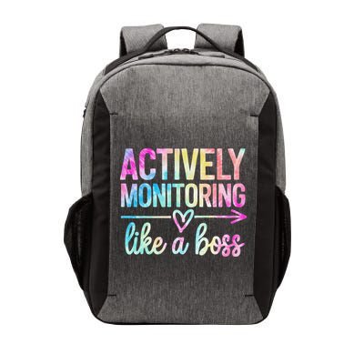 Actively Monitoring Like A Boss State Testing Day Teacher Vector Backpack