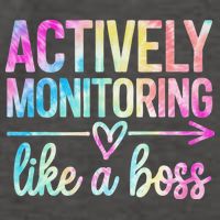 Actively Monitoring Like A Boss State Testing Day Teacher Vector Backpack