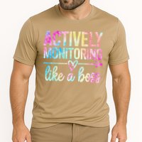 Actively Monitoring Like A Boss State Testing Day Teacher Cooling Performance Crew T-Shirt