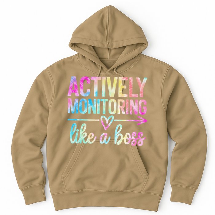 Actively Monitoring Like A Boss State Testing Day Teacher Hoodie