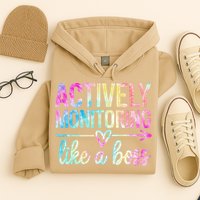 Actively Monitoring Like A Boss State Testing Day Teacher Hoodie