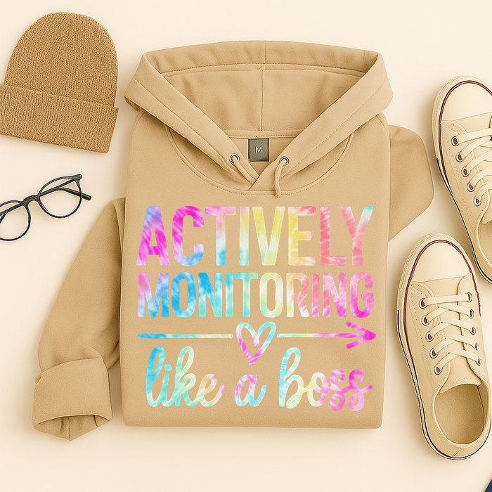 Actively Monitoring Like A Boss State Testing Day Teacher Hoodie