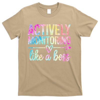 Actively Monitoring Like A Boss State Testing Day Teacher T-Shirt