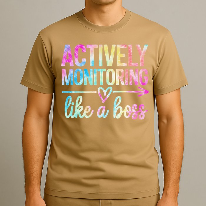 Actively Monitoring Like A Boss State Testing Day Teacher T-Shirt