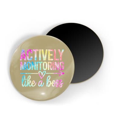 Actively Monitoring Like A Boss State Testing Day Teacher Magnet