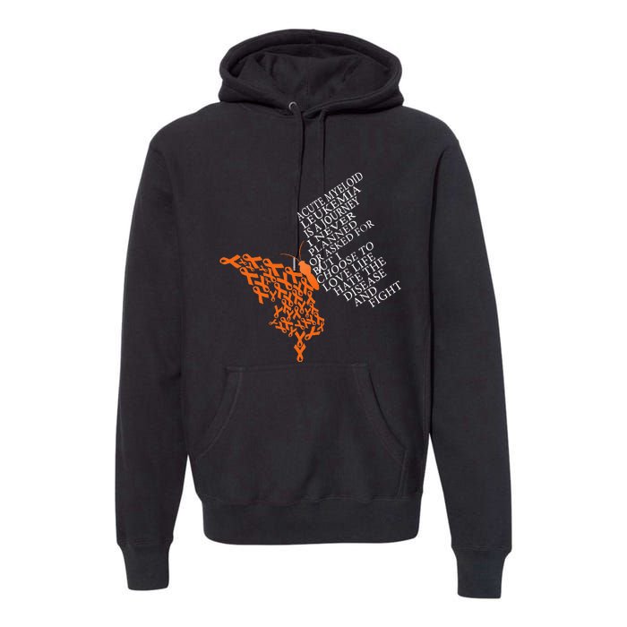 Acute Myeloid Leukemia Warrior Premium Hoodie