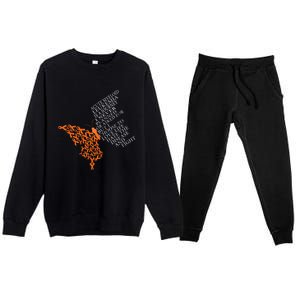 Acute Myeloid Leukemia Warrior Premium Crewneck Sweatsuit Set