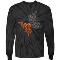 Acute Myeloid Leukemia Warrior Tie-Dye Long Sleeve Shirt