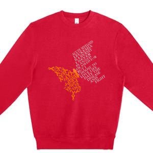 Acute Myeloid Leukemia Warrior Premium Crewneck Sweatshirt