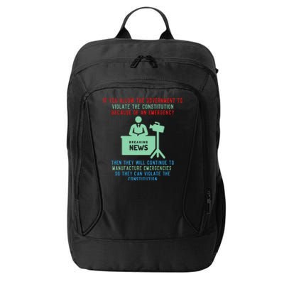 Anti Mandate Medical Freedom Anti Biden City Backpack