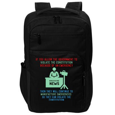 Anti Mandate Medical Freedom Anti Biden Impact Tech Backpack