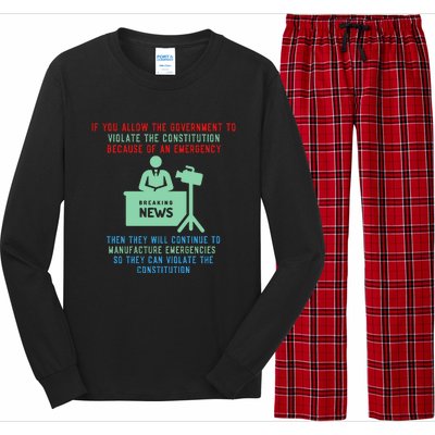 Anti Mandate Medical Freedom Anti Biden Long Sleeve Pajama Set