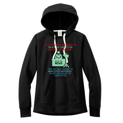 Anti Mandate Medical Freedom Anti Biden Women's Fleece Hoodie