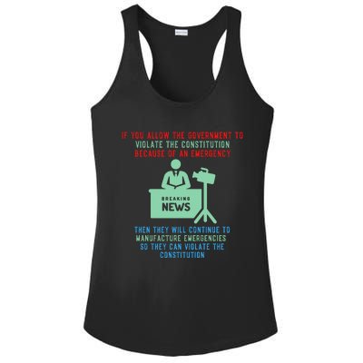 Anti Mandate Medical Freedom Anti Biden Ladies PosiCharge Competitor Racerback Tank