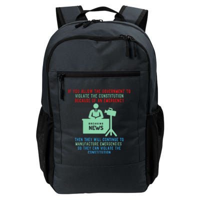 Anti Mandate Medical Freedom Anti Biden Daily Commute Backpack