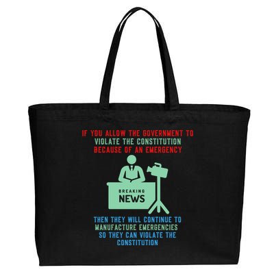 Anti Mandate Medical Freedom Anti Biden Cotton Canvas Jumbo Tote