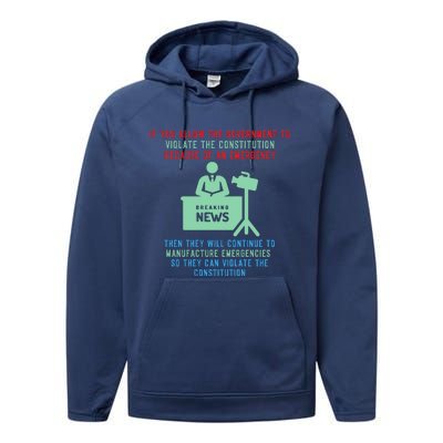 Anti Mandate Medical Freedom Anti Biden Performance Fleece Hoodie