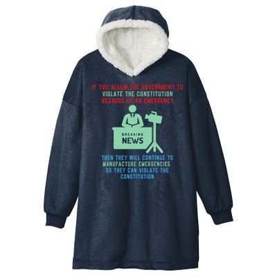 Anti Mandate Medical Freedom Anti Biden Hooded Wearable Blanket