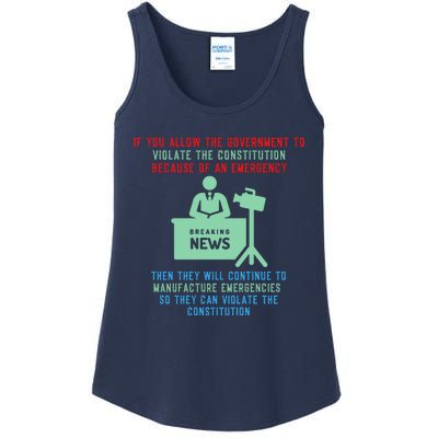 Anti Mandate Medical Freedom Anti Biden Ladies Essential Tank