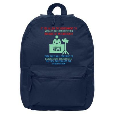 Anti Mandate Medical Freedom Anti Biden 16 in Basic Backpack