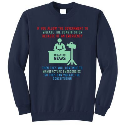 Anti Mandate Medical Freedom Anti Biden Tall Sweatshirt