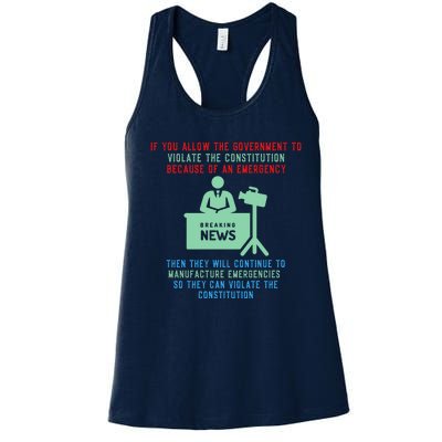 Anti Mandate Medical Freedom Anti Biden Women's Racerback Tank