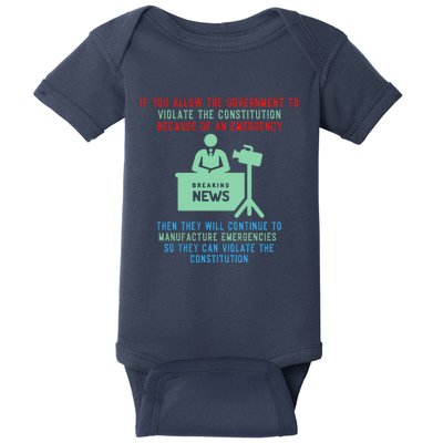 Anti Mandate Medical Freedom Anti Biden Baby Bodysuit