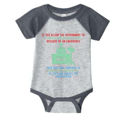 Anti Mandate Medical Freedom Anti Biden Infant Baby Jersey Bodysuit