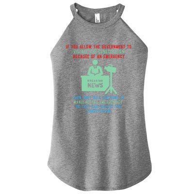 Anti Mandate Medical Freedom Anti Biden Women's Perfect Tri Rocker Tank