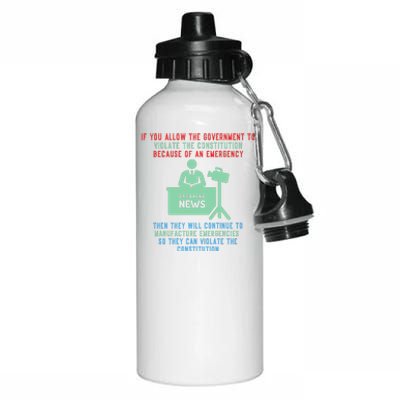 Anti Mandate Medical Freedom Anti Biden Aluminum Water Bottle