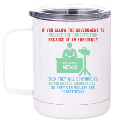 Anti Mandate Medical Freedom Anti Biden 12 oz Stainless Steel Tumbler Cup