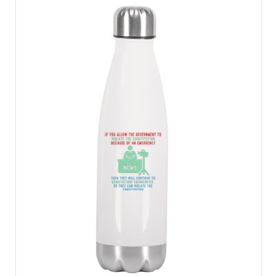 Anti Mandate Medical Freedom Anti Biden Stainless Steel Insulated Water Bottle