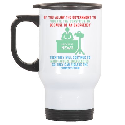 Anti Mandate Medical Freedom Anti Biden Stainless Steel Travel Mug