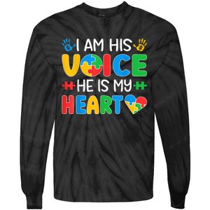 Autism Mom Mama Autism Daddy Papa Autism Awareness m.e.n Wo Tie-Dye Long Sleeve Shirt