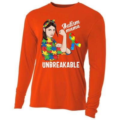 Autism Mama Mom Unbreakable Cute Autism Awareness Gift Cute Gift Cooling Performance Long Sleeve Crew