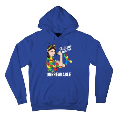 Autism Mama Mom Unbreakable Cute Autism Awareness Gift Cute Gift Hoodie