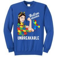 Autism Mama Mom Unbreakable Cute Autism Awareness Gift Cute Gift Sweatshirt