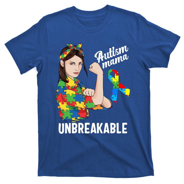 Autism Mama Mom Unbreakable Cute Autism Awareness Gift Cute Gift T-Shirt