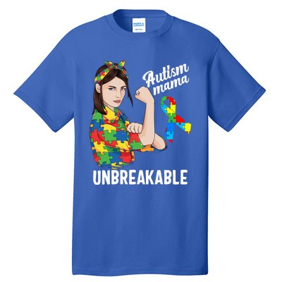 Autism Mama Mom Unbreakable Cute Autism Awareness Gift Cute Gift Tall T-Shirt