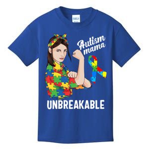 Autism Mama Mom Unbreakable Cute Autism Awareness Gift Cute Gift Kids T-Shirt