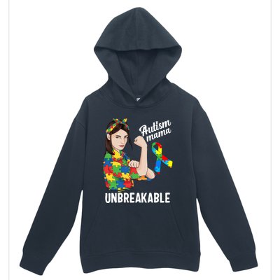 Autism Mama Mom Unbreakable Cute Autism Awareness Gift Cute Gift Urban Pullover Hoodie