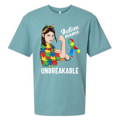 Autism Mama Mom Unbreakable Cute Autism Awareness Gift Cute Gift Sueded Cloud Jersey T-Shirt